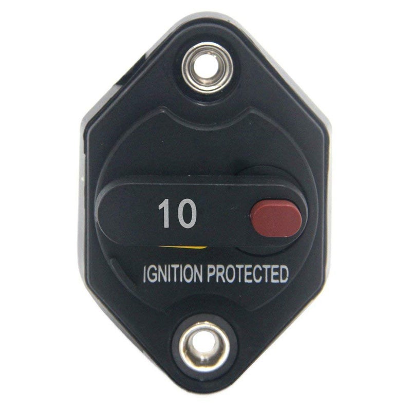 ZOOKOTO 10A Circuit Breaker Fuse Inverter with Manual Reset Button for Auto Truck RV Marine Trailer Waterproof 12V-32V DC 10 Amps - Image 2